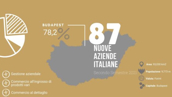 Analisi delle aziende italiane in Ungheria fondate nel secondo semestre 2021