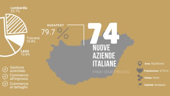 Analisi delle aziende italiane in Ungheria fondate nel primo semestre 2022